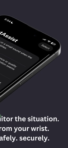 WristAssist iPhone screenshot