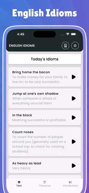 English Idioms & Slang Phrases screenshot 1
