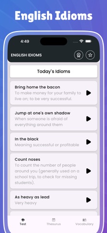 English Idioms & Slang Phrases screenshot