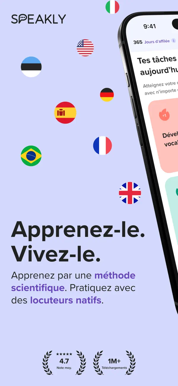 Screenshot #1 pour Speakly: Langues en accéléré
