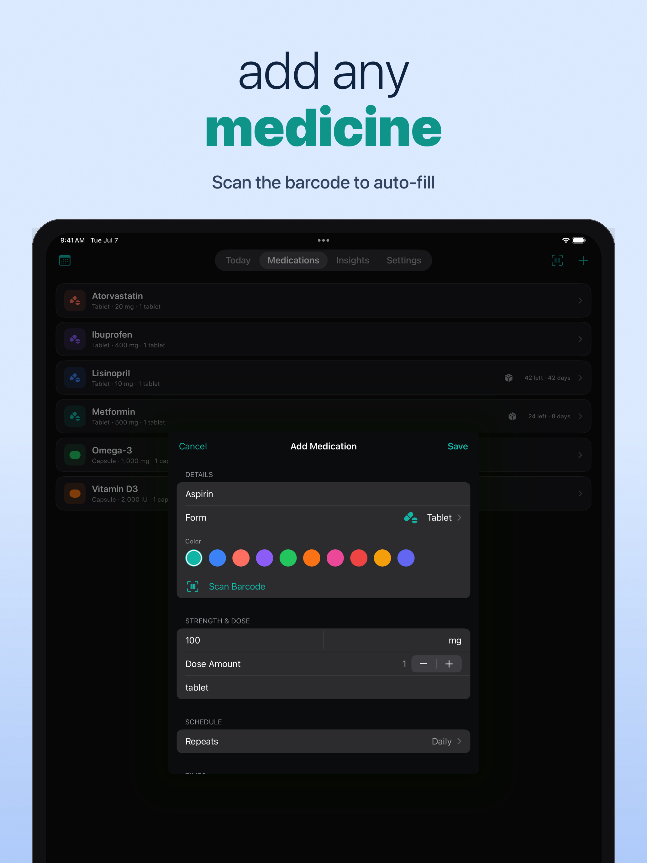 Pill Reminder: PillyKit screenshot 9