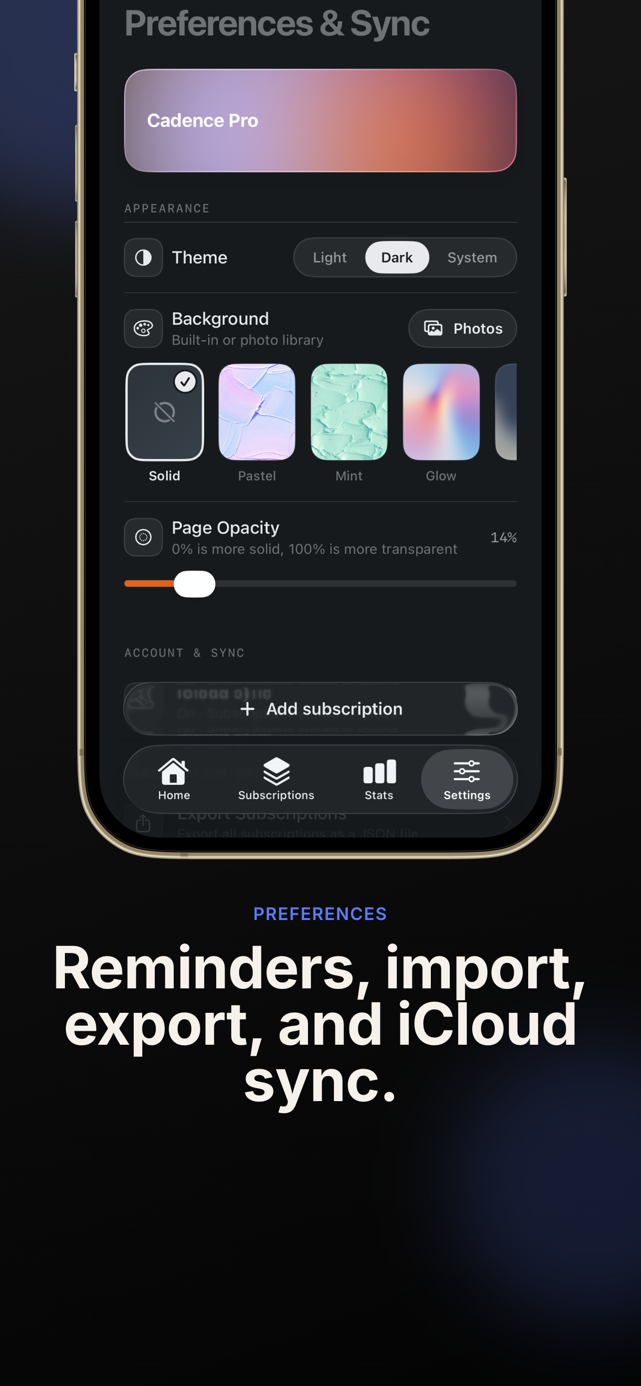 Cadence: Subscription Tracker screenshot 7