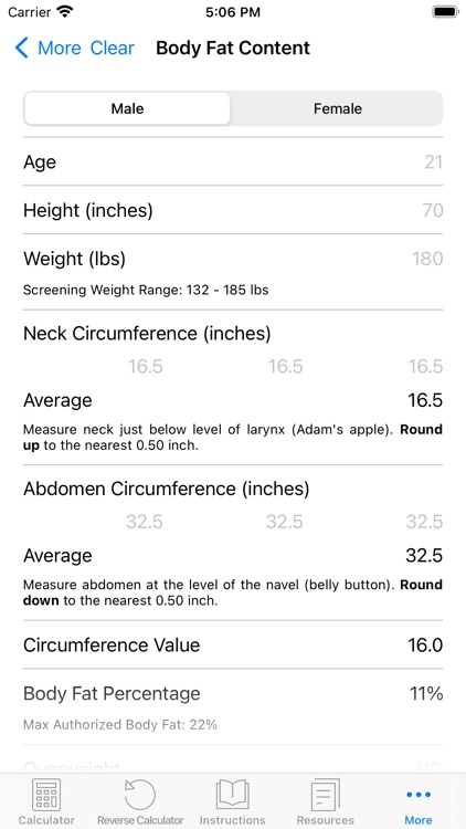 ACFT Calculator and Resources screenshot-4