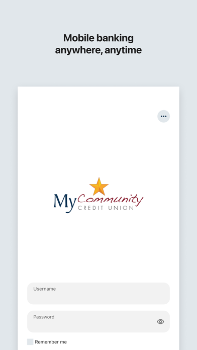 Screenshot #1 pour My Community Credit Union