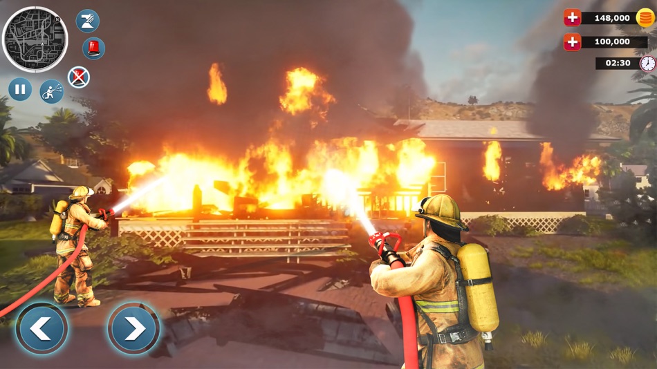 #1. Firefighter Simulation 3D Game (iOS) Bởi: The Tecknis Games