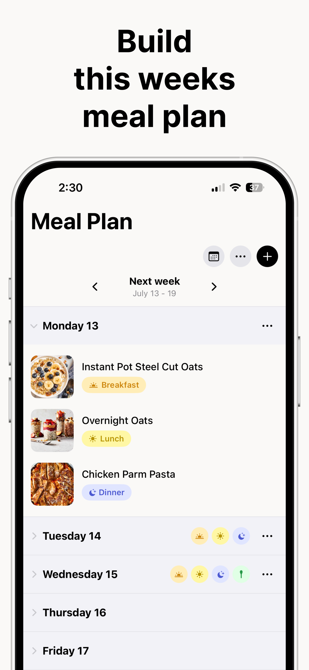 Masterplan: Recipes & Planner screenshot 4