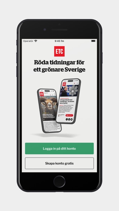 ETC tidningarna Screenshot