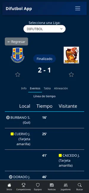 Difutbol App screenshot 2