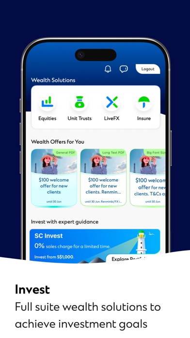 SC Mobile Singapore iPhone screenshot 8 - Finance app