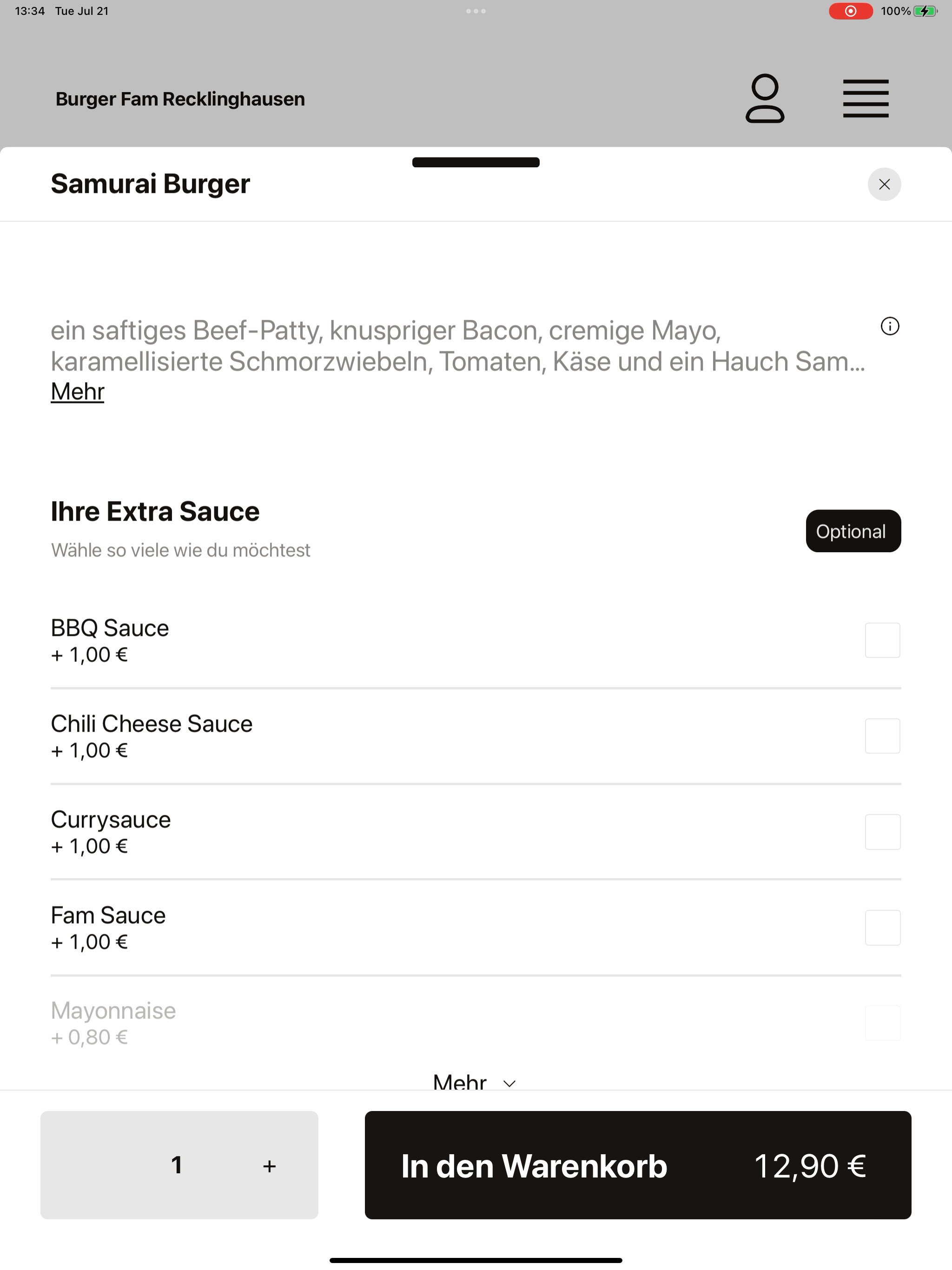 Burger Fam Recklinghausen screenshot 16