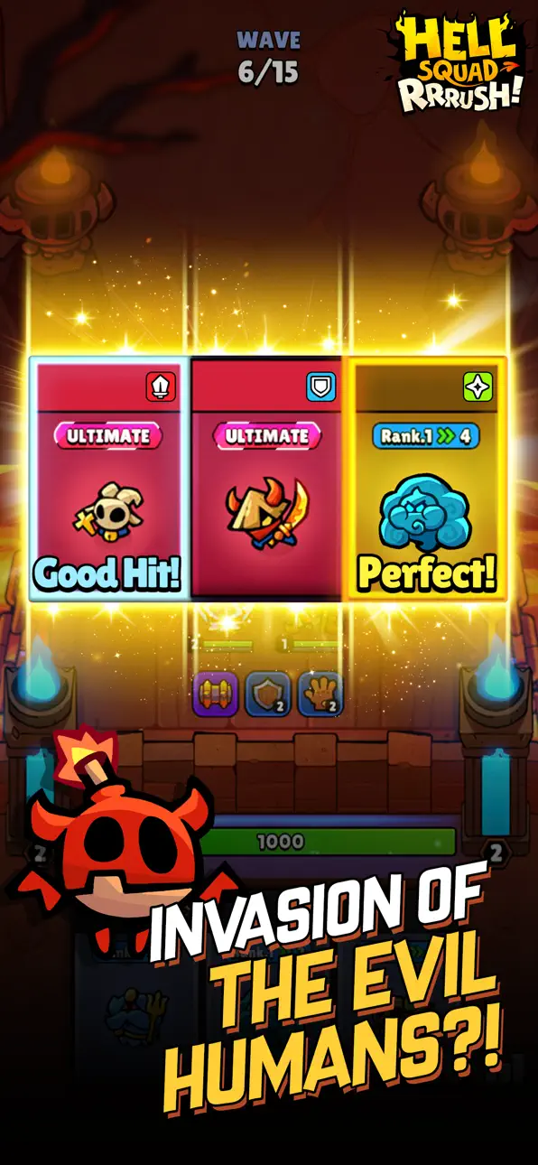 Hellsquad Rrrush! iOS Mod IPA screenshot 3 - iOS game interface
