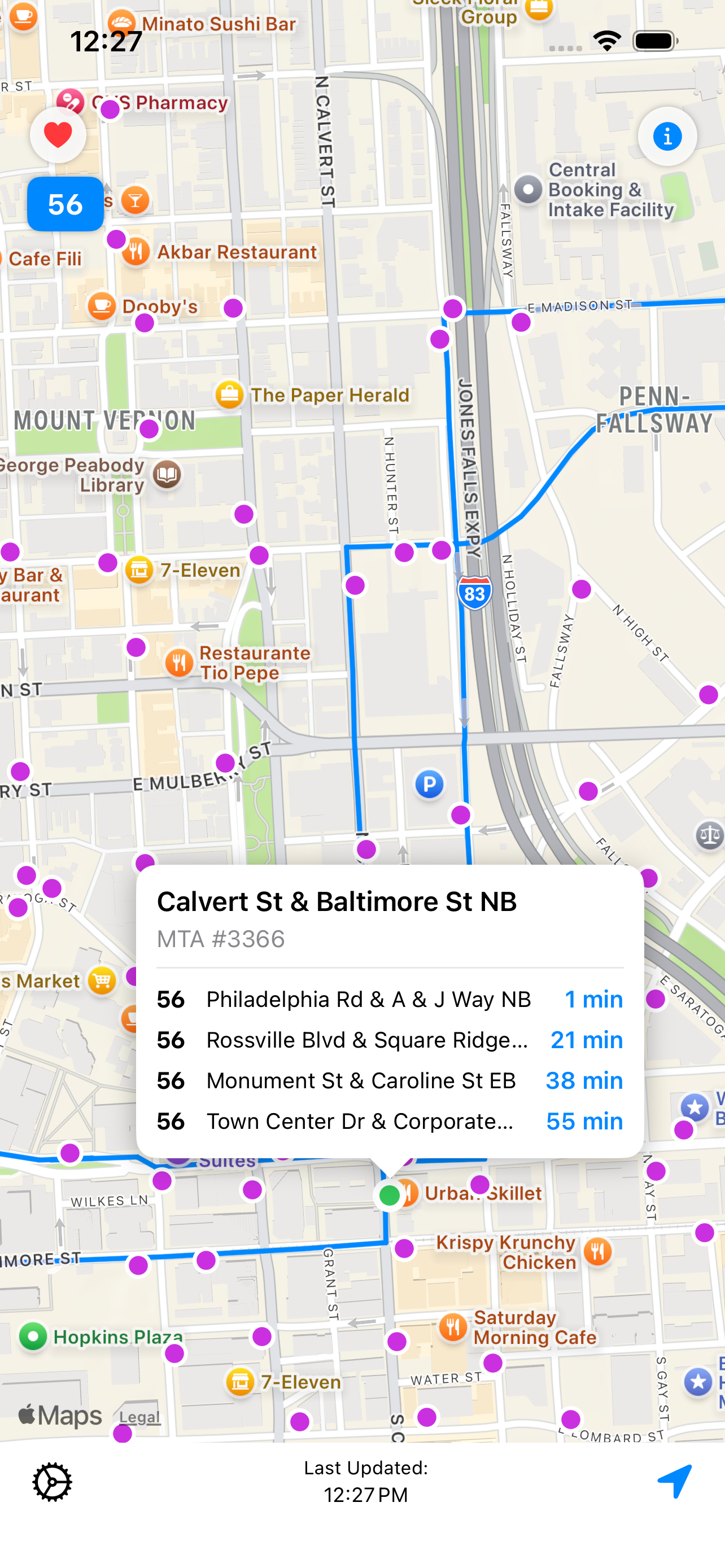 BAL Next Bus screenshot 3