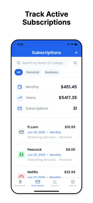 Subsmon screenshot 2