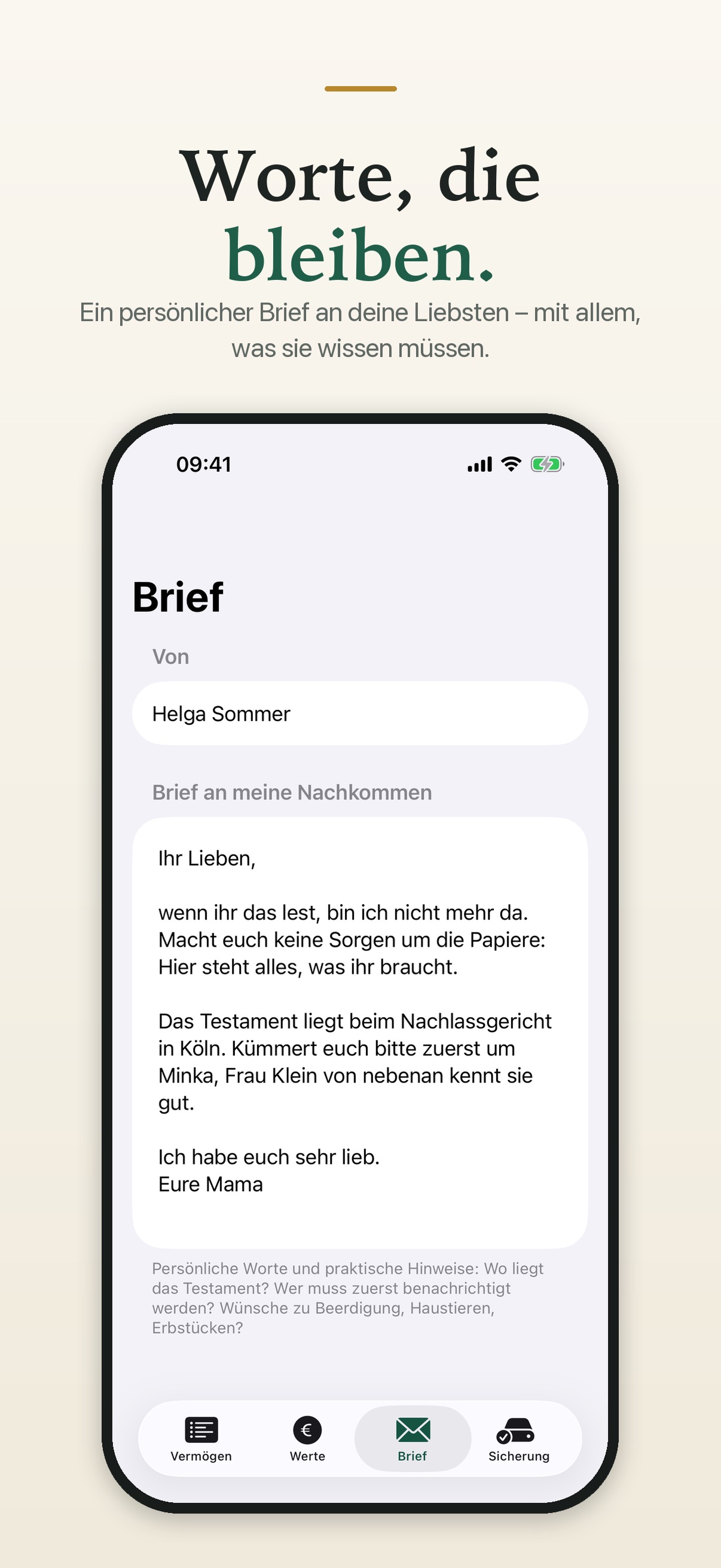 Screenshot 3 of Erbtresor – Nachlassordner