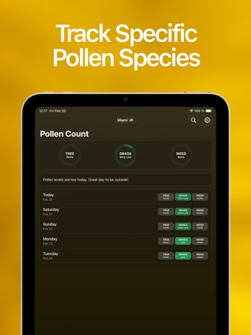 Pollen Count Today: Tracker iPad screenshot 4