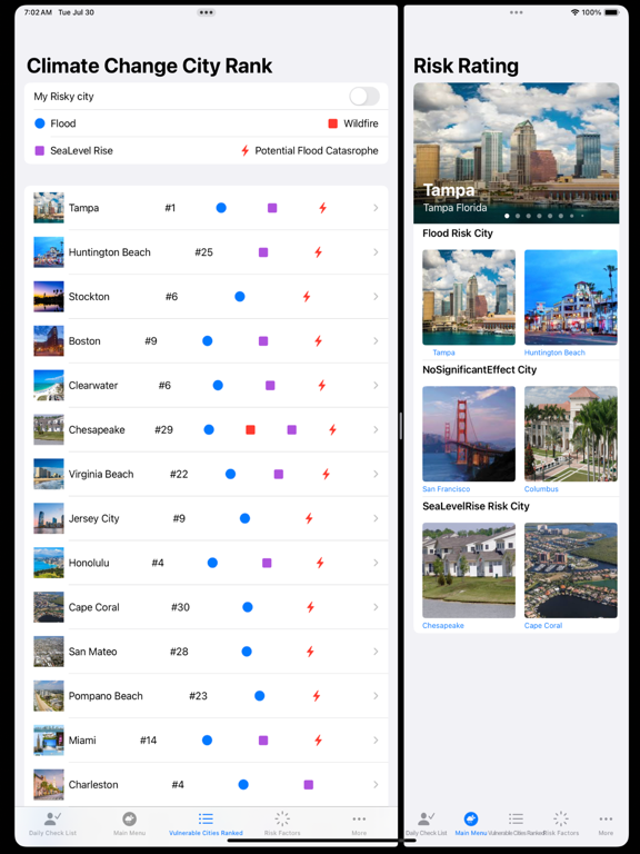 US Climate Awareness iPad screenshot 2 - Reference app