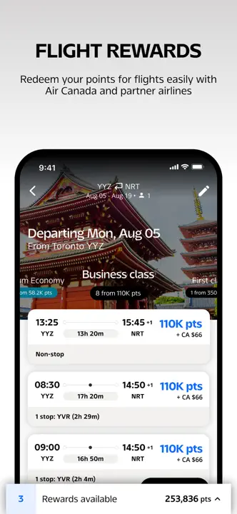 Air Canada + Aeroplanのスクリーンショット（7/8）