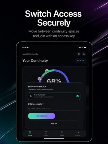 Asset Continuity iPad screenshot