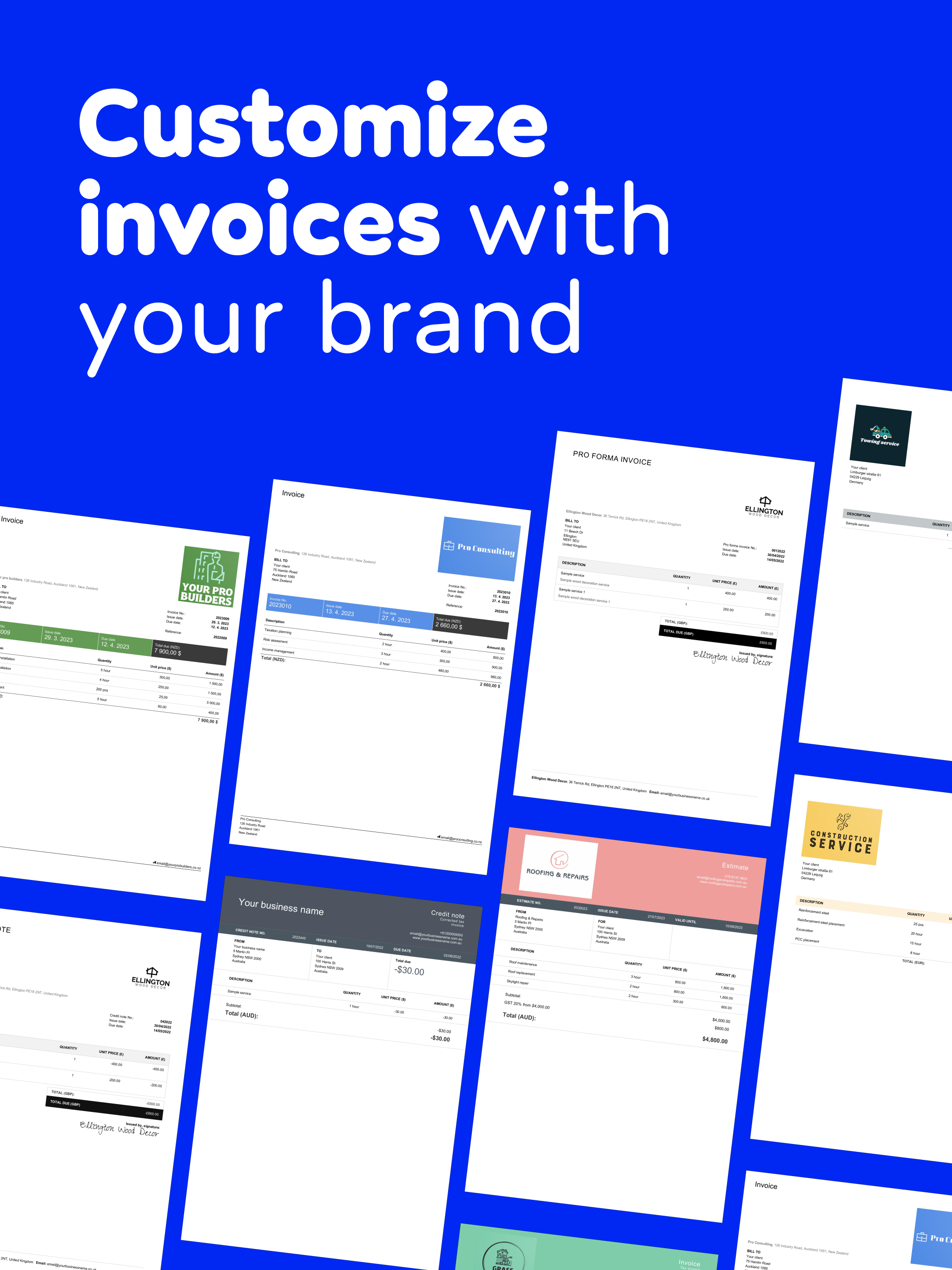 Billdu: Invoice Estimate Maker