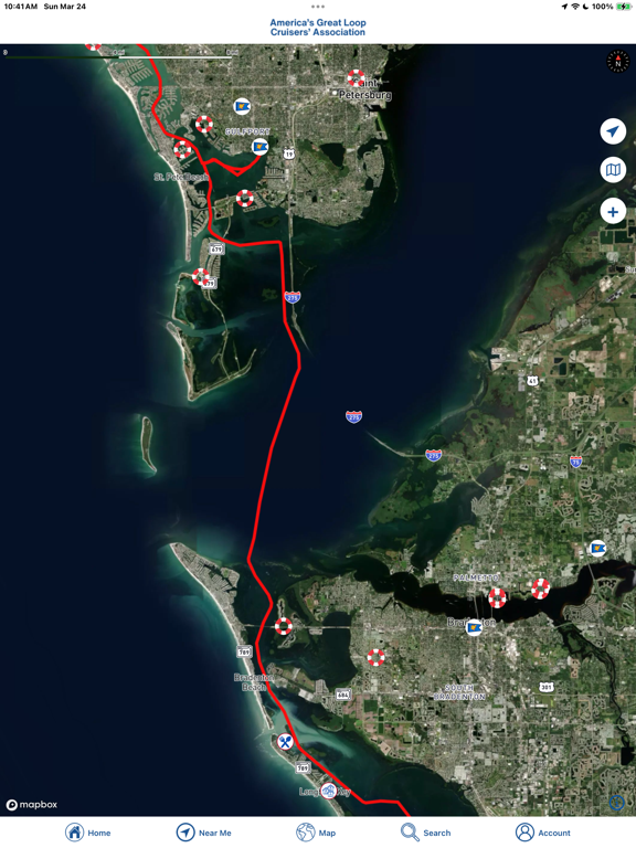 AGLCA iPad screenshot 6 - Navigation app