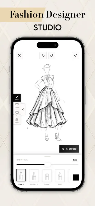 Fashion Design Clothes: Sketch screenshot 1 of 7