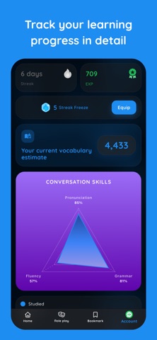 Ligu: Speak English with AI screenshot
