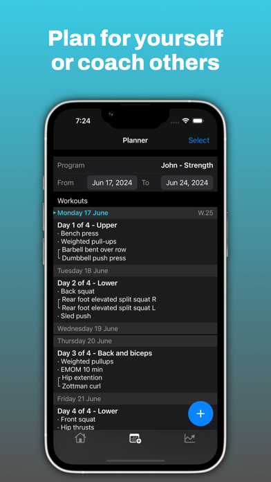 Haile Training - Workout log iPhone screenshot 3 - Health & Fitness app