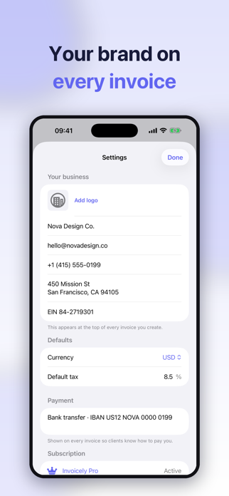 Invoice Maker - Invoicely Screenshot 5 of 5