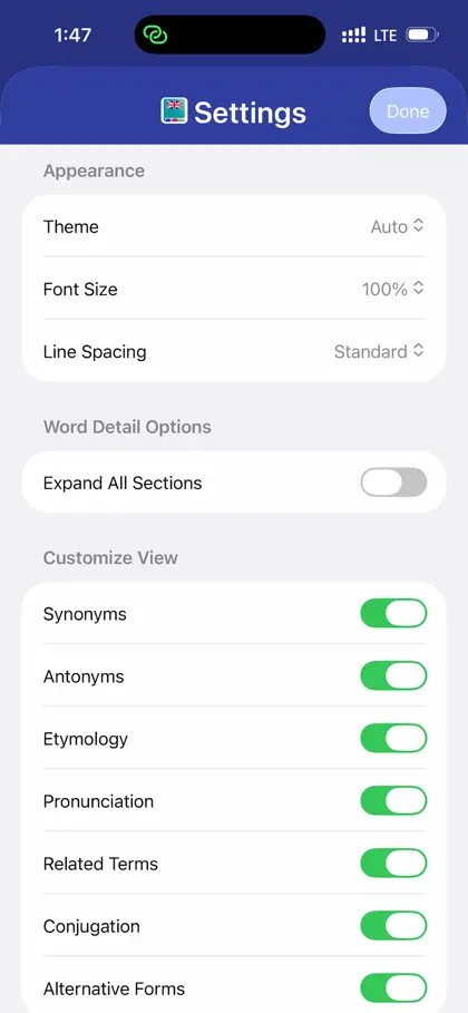 Captura 4 de 5 de English Dictionary - Offline