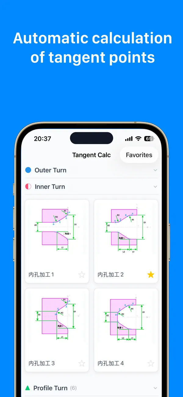 #1. CNC Lathe Calculator & Program (iOS) Podle: 小玲 王