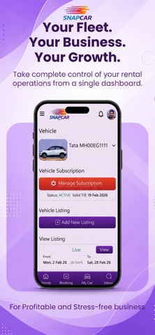 SNAPCAR VENDOR screenshot