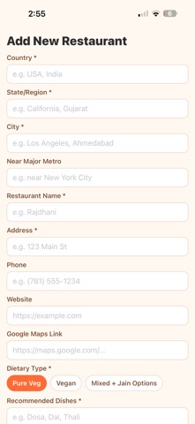 Jain Restaurants Finder Screenshot 4 of 6