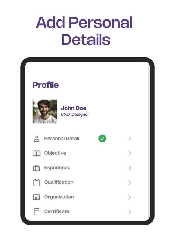CV Creator - Resume Examples iPad screenshot 5 - Business app