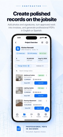 Change Order Pro Contractor Screenshot 3 of 5