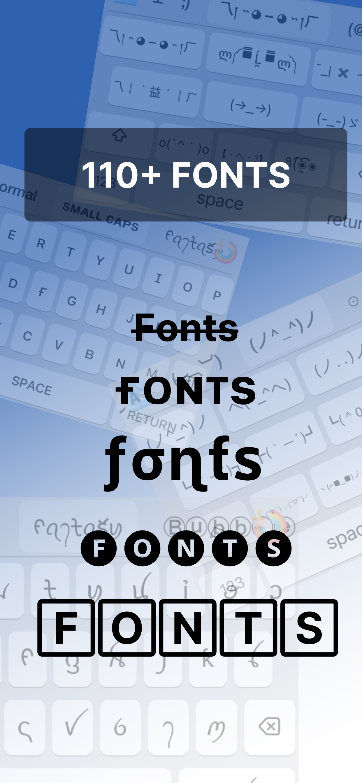 Fonts for iPhones & Keyboard +