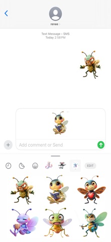 Zap闪电萤火虫贴纸 screenshot