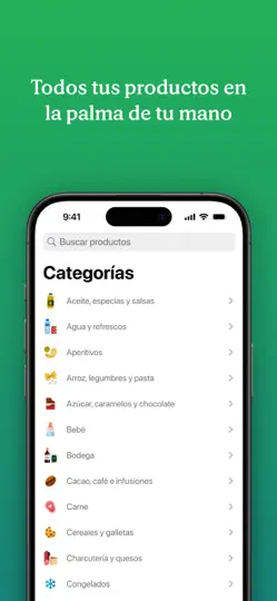 Captura de pantalla de Mercadona en iPhone 2