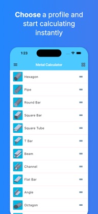 Metal Weight Calculator Plus screenshot 2