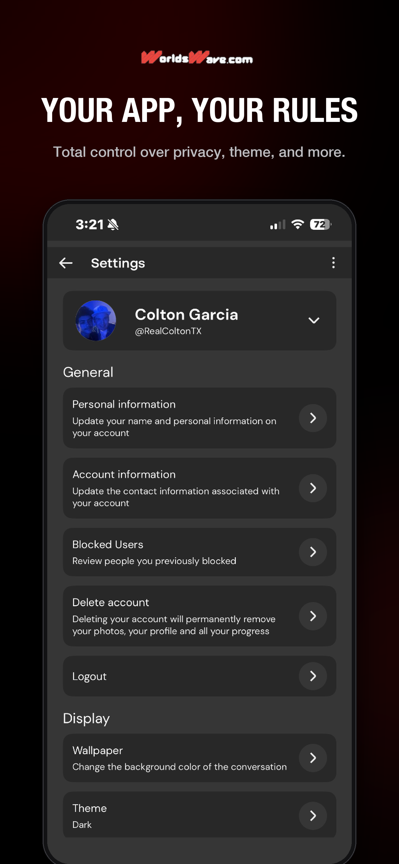 WorldsWave Messenger screenshot 4