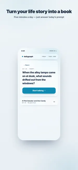 dailygraph: AI Voice Journal screenshot 1