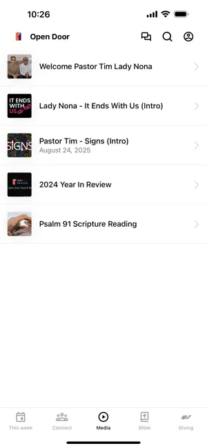 OPEN DOOR CHURCH GNV screenshot 3