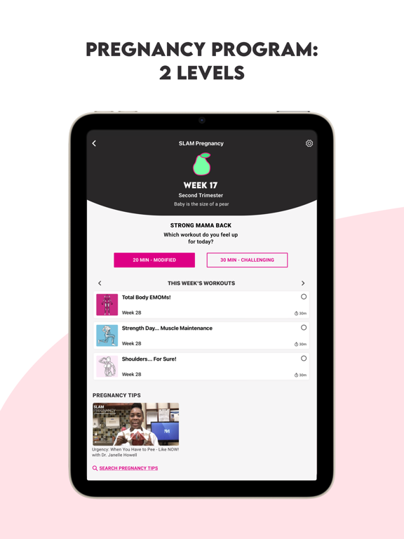 Get Mom Strong iPad screenshot 4 - Health & Fitness app