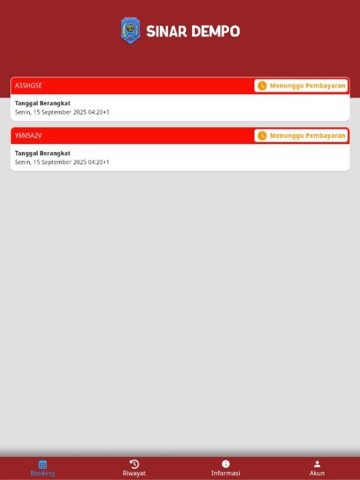 Sinar Dempo iPad screenshot