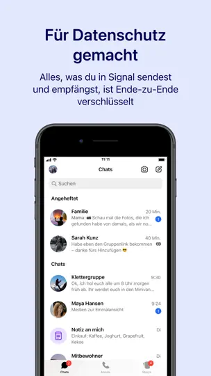 Screenshot von Signal – Sicherer Messenger auf dem iPhone 1