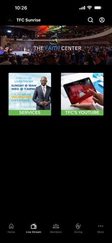 The Faith Center Sunrise app screenshot 2