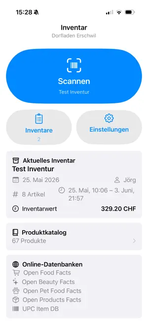 InvenioScan screenshot 1