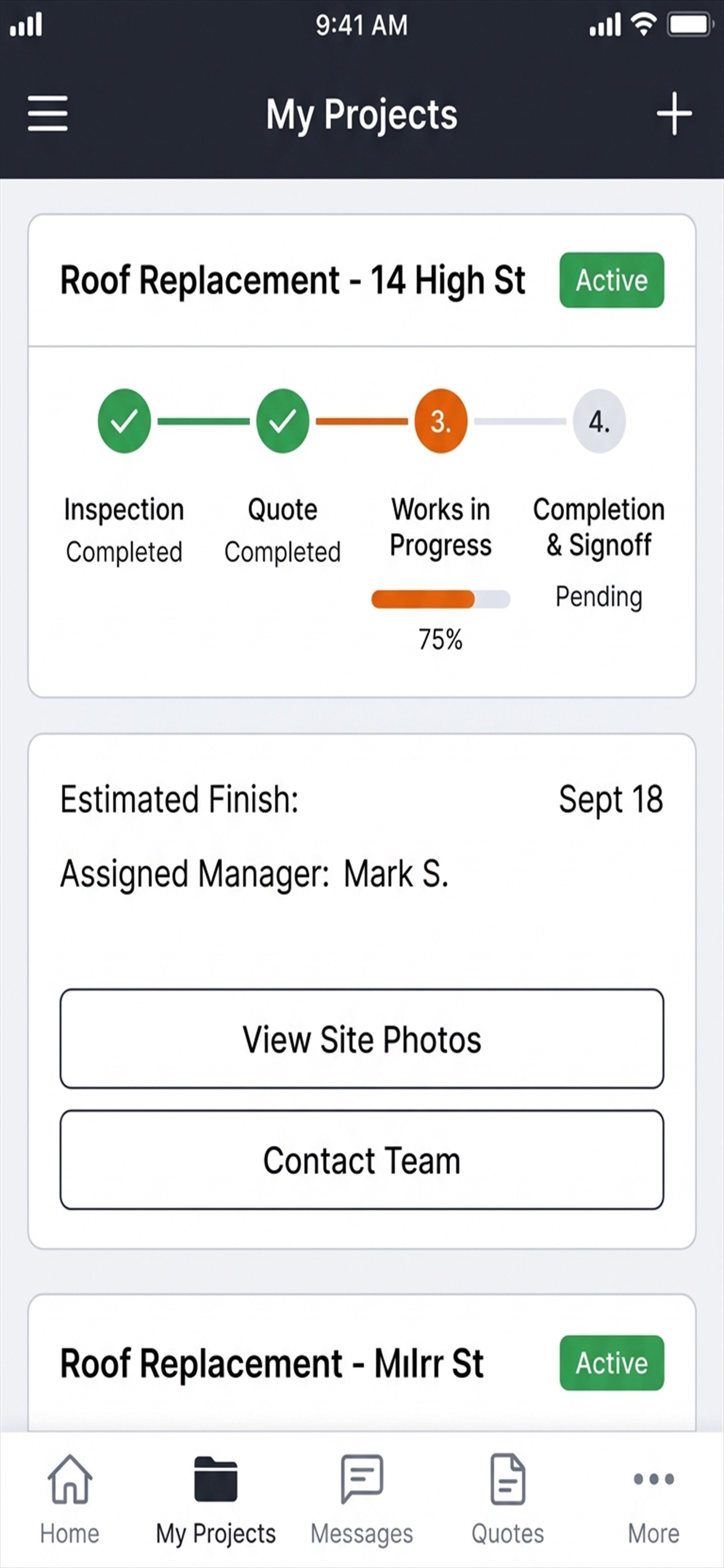 Screenshot 3 of Safeguard Roofing