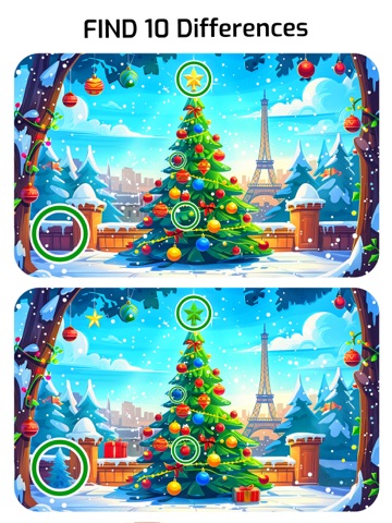 Christmas Differences. iPad screenshot