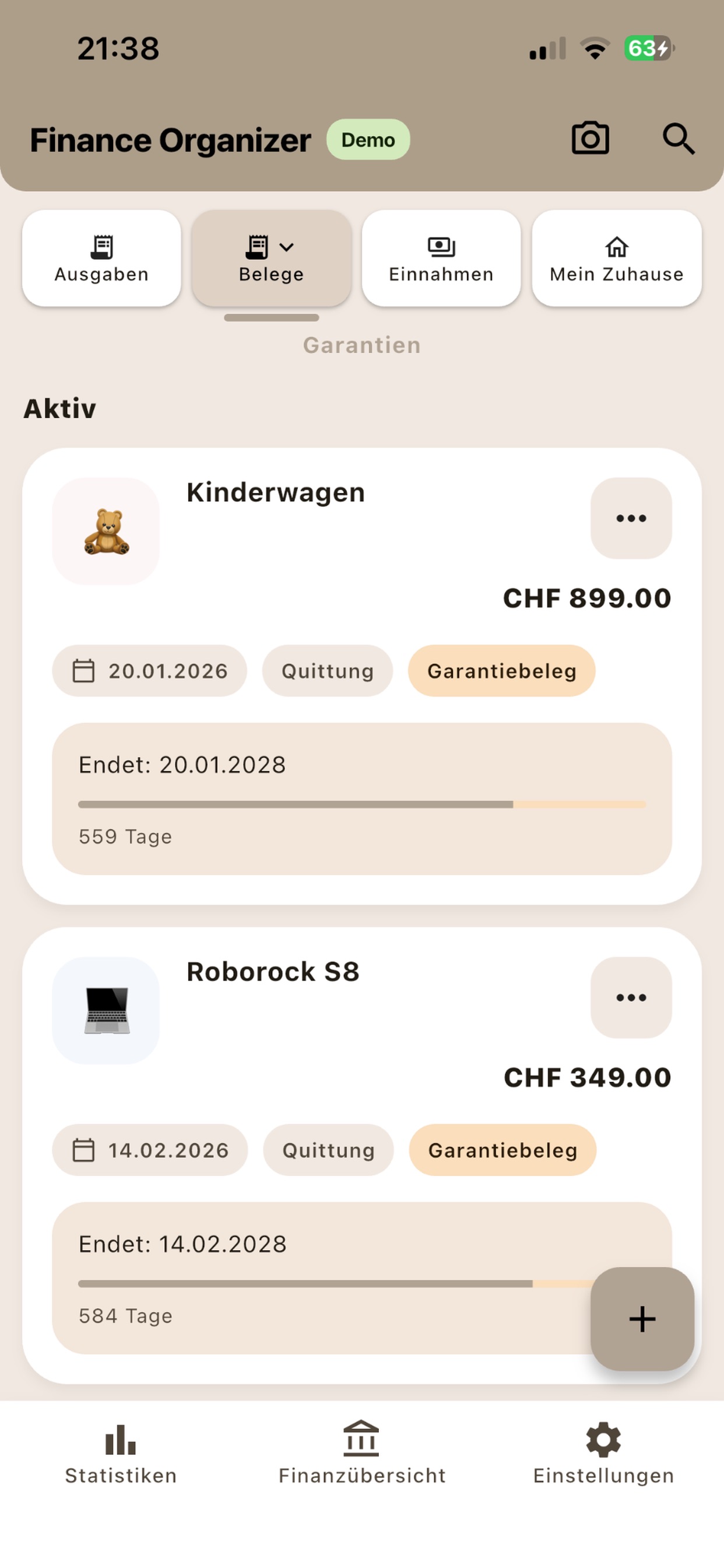Screenshot 4 of Finance Organizer
