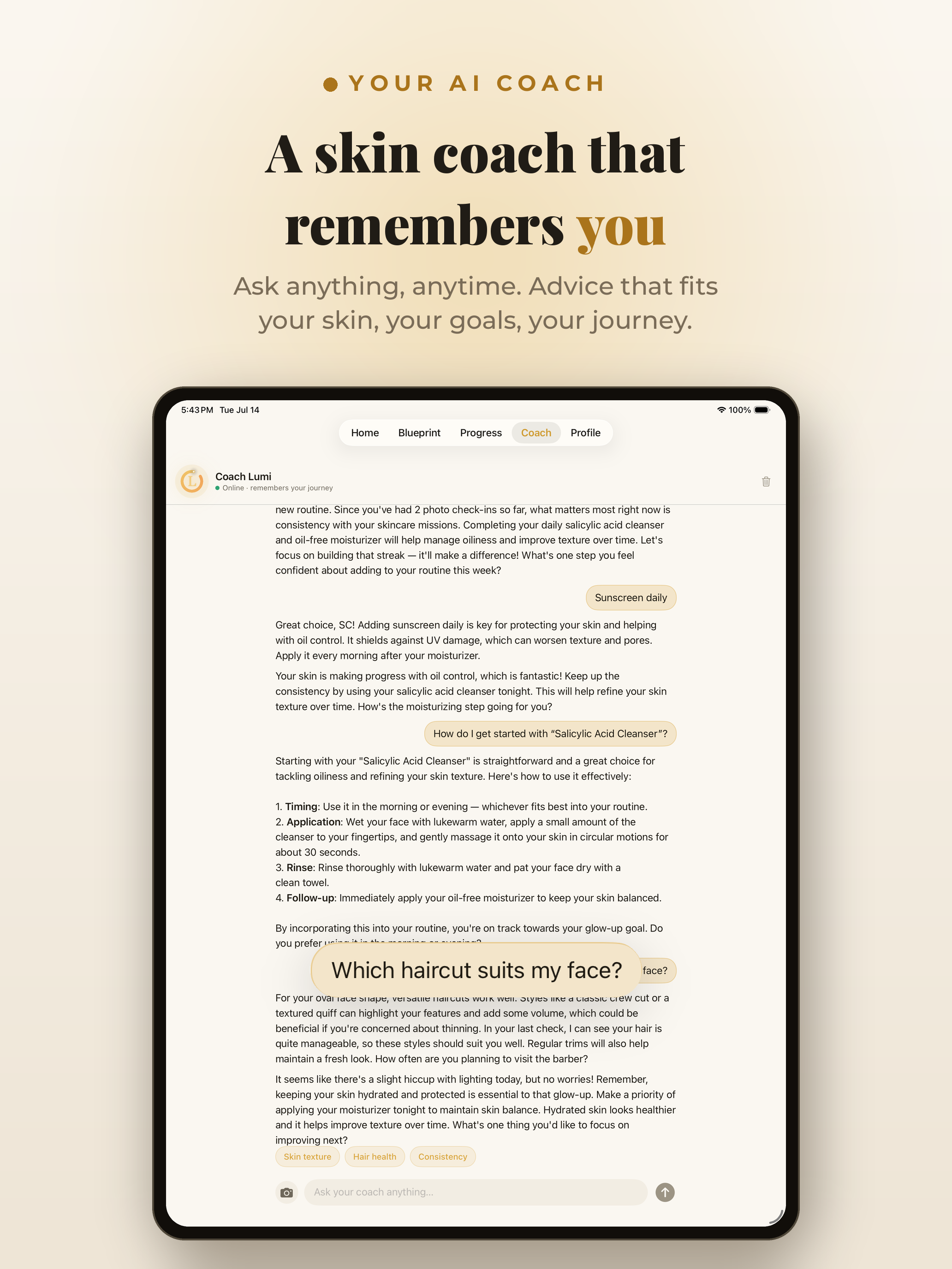 Lumi AI: Glow Up & Skin Coach screenshot 13